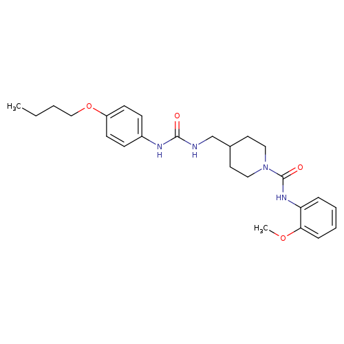 4-({[(4-butoxyphenyl)carbamoyl]amino}methyl)-N-(2-methoxyphenyl)piperidine-1-carboxamide