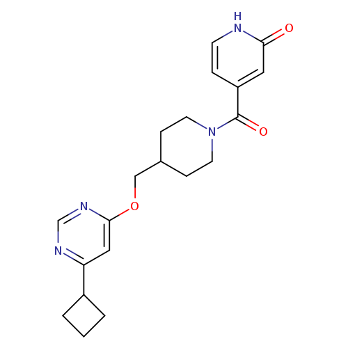 4-(4-{[(6-cyclobutylpyrimidin-4-yl)oxy]methyl}piperidine-1-carbonyl)-1,2-dihydropyridin-2-one