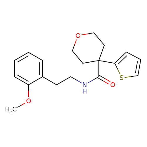 N-[2-(2-methoxyphenyl)ethyl]-4-(thiophen-2-yl)oxane-4-carboxamide