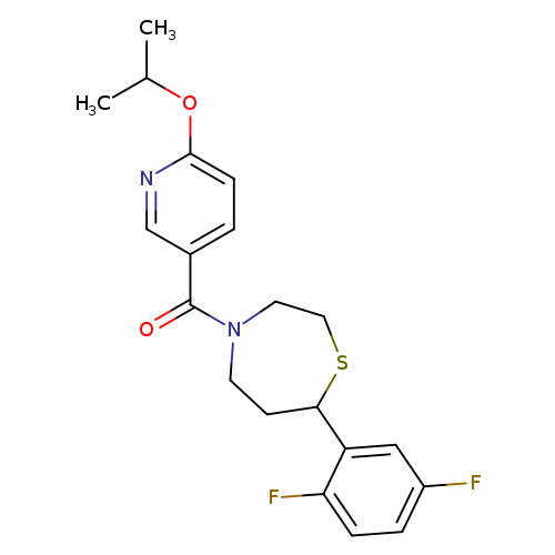 7-(2,5-difluorophenyl)-4-[6-(propan-2-yloxy)pyridine-3-carbonyl]-1,4-thiazepane