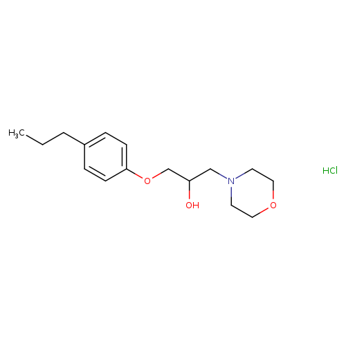 1-(morpholin-4-yl)-3-(4-propylphenoxy)propan-2-ol hydrochloride