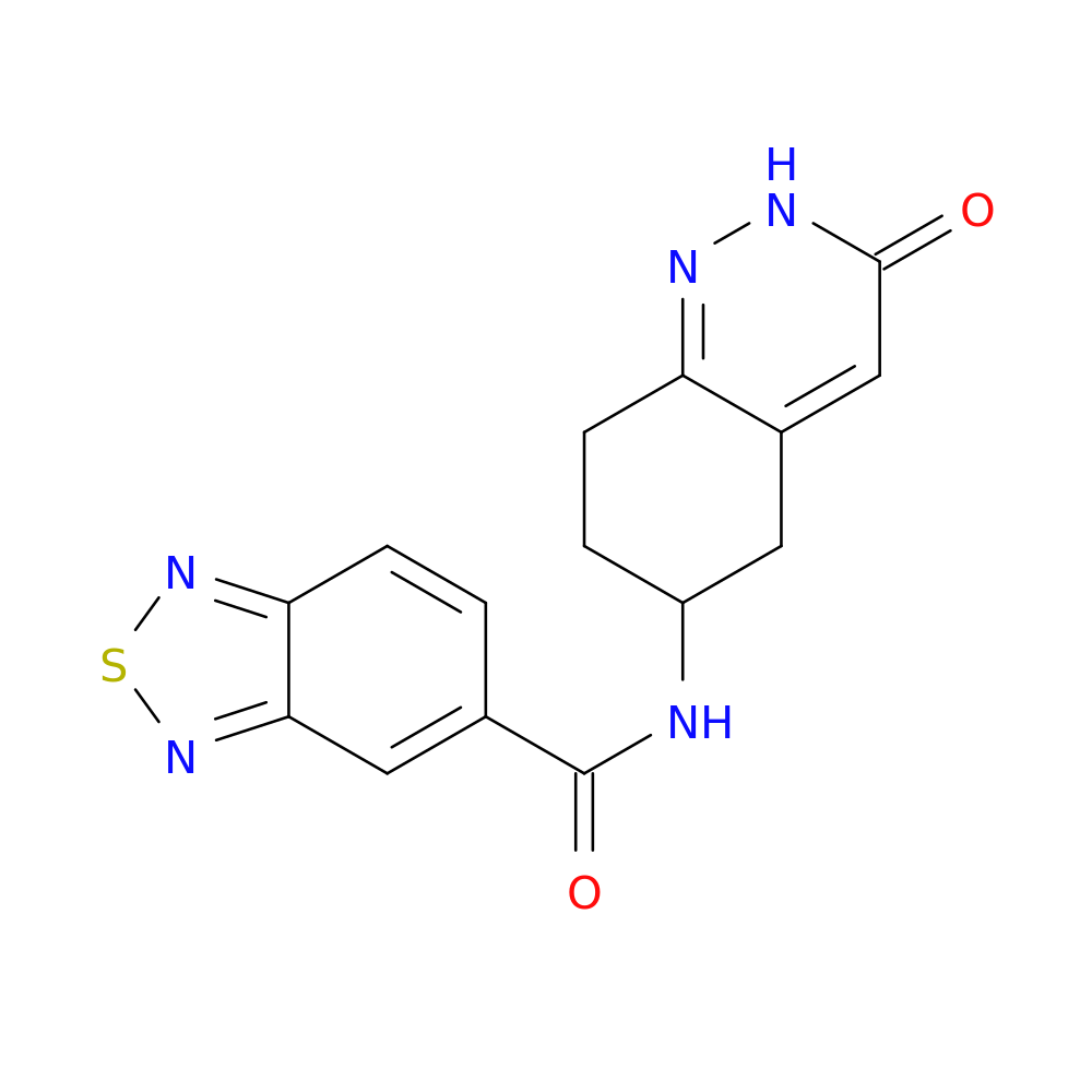 N-(3-oxo-2,3,5,6,7,8-hexahydrocinnolin-6-yl)-2,1,3-benzothiadiazole-5-carboxamide