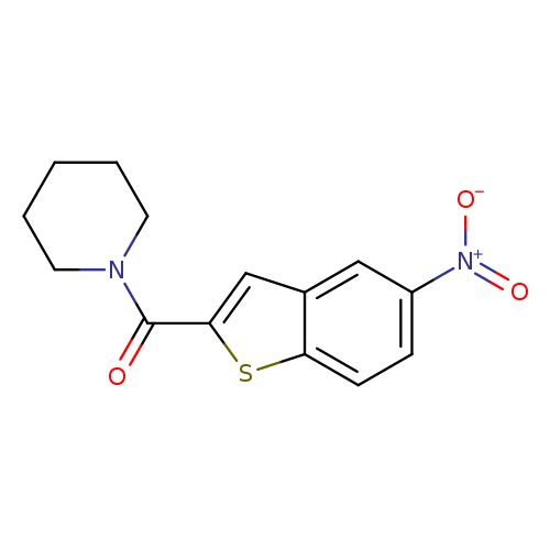 Piperidine, 1-[(5-nitrobenzo[b]thien-2-yl)carbonyl]-