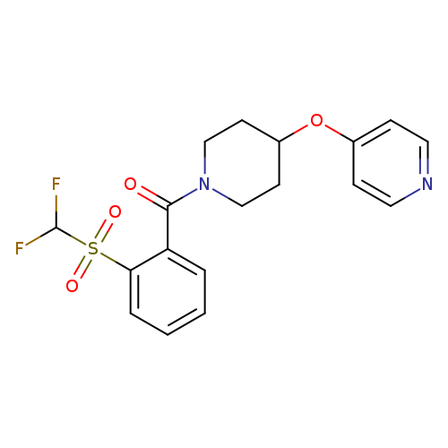 4-{[1-(2-difluoromethanesulfonylbenzoyl)piperidin-4-yl]oxy}pyridine