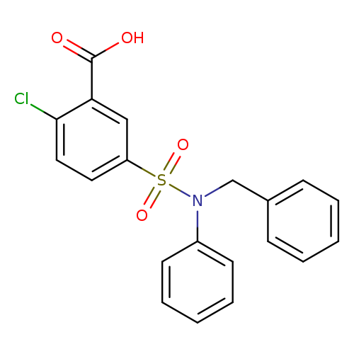 5-[benzyl(phenyl)sulfamoyl]-2-chlorobenzoic acid