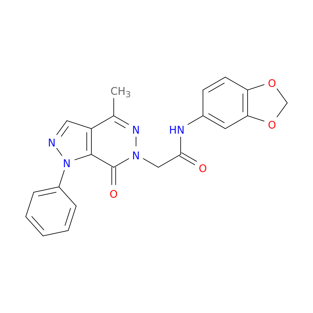 N-(2H-1,3-benzodioxol-5-yl)-2-{4-methyl-7-oxo-1-phenyl-1H,6H,7H-pyrazolo[3,4-d]pyridazin-6-yl}acetamide