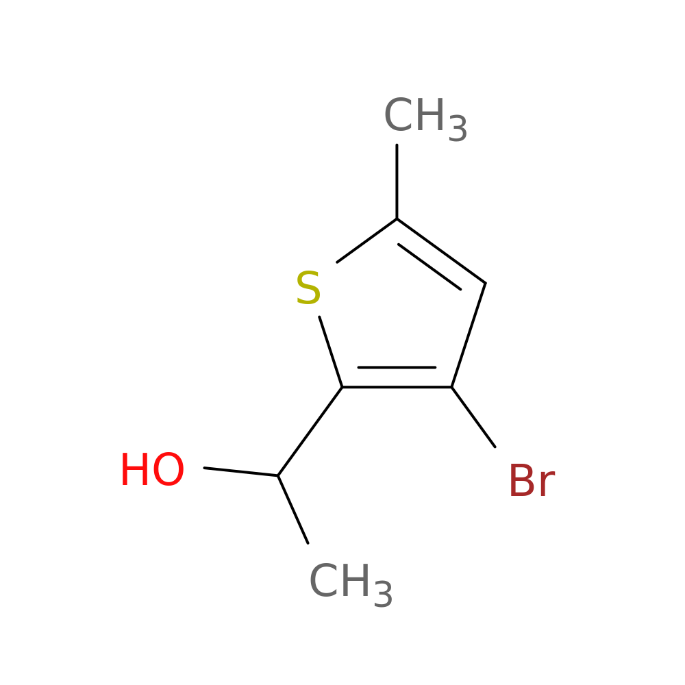 1-(3-bromo-5-methylthiophen-2-yl)ethan-1-ol