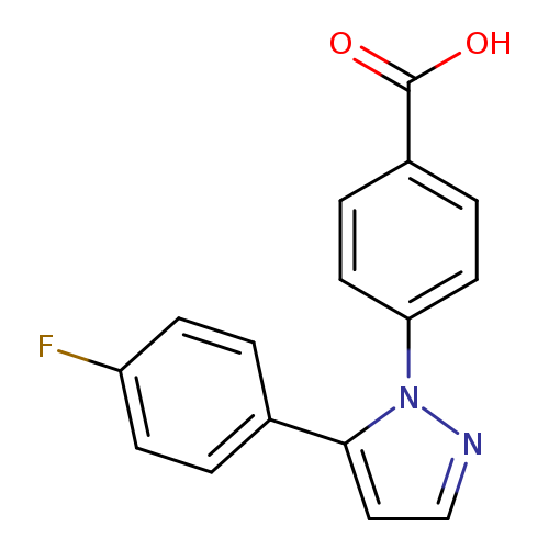 4-[5-(4-fluorophenyl)-1H-pyrazol-1-yl]benzoic acid