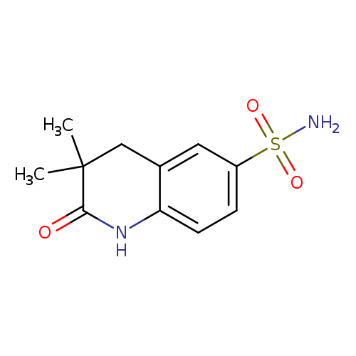 3,3-dimethyl-2-oxo-1,2,3,4-tetrahydroquinoline-6-sulfonamide