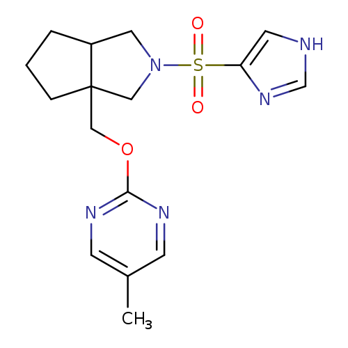 2-{[2-(1H-imidazole-4-sulfonyl)-octahydrocyclopenta[c]pyrrol-3a-yl]methoxy}-5-methylpyrimidine