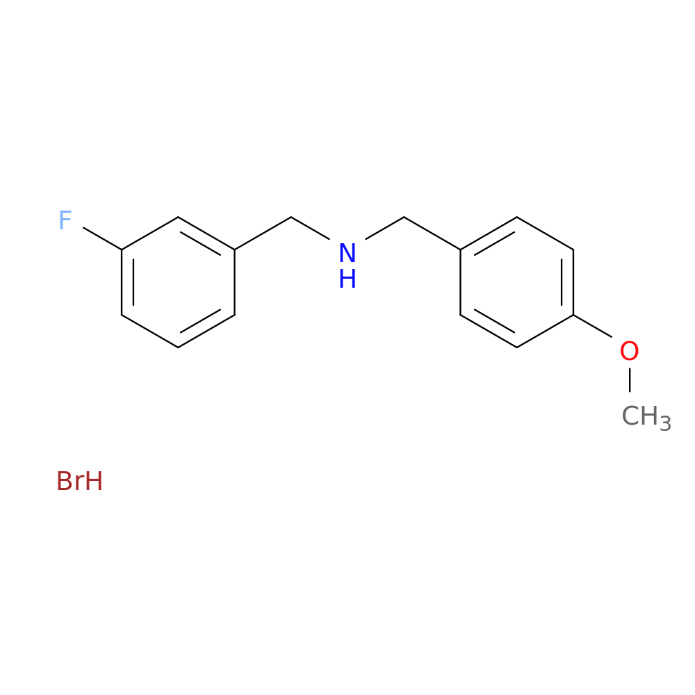 N-(3-Fluorobenzyl)-1-(4-methoxyphenyl)methanamine hydrobromide
