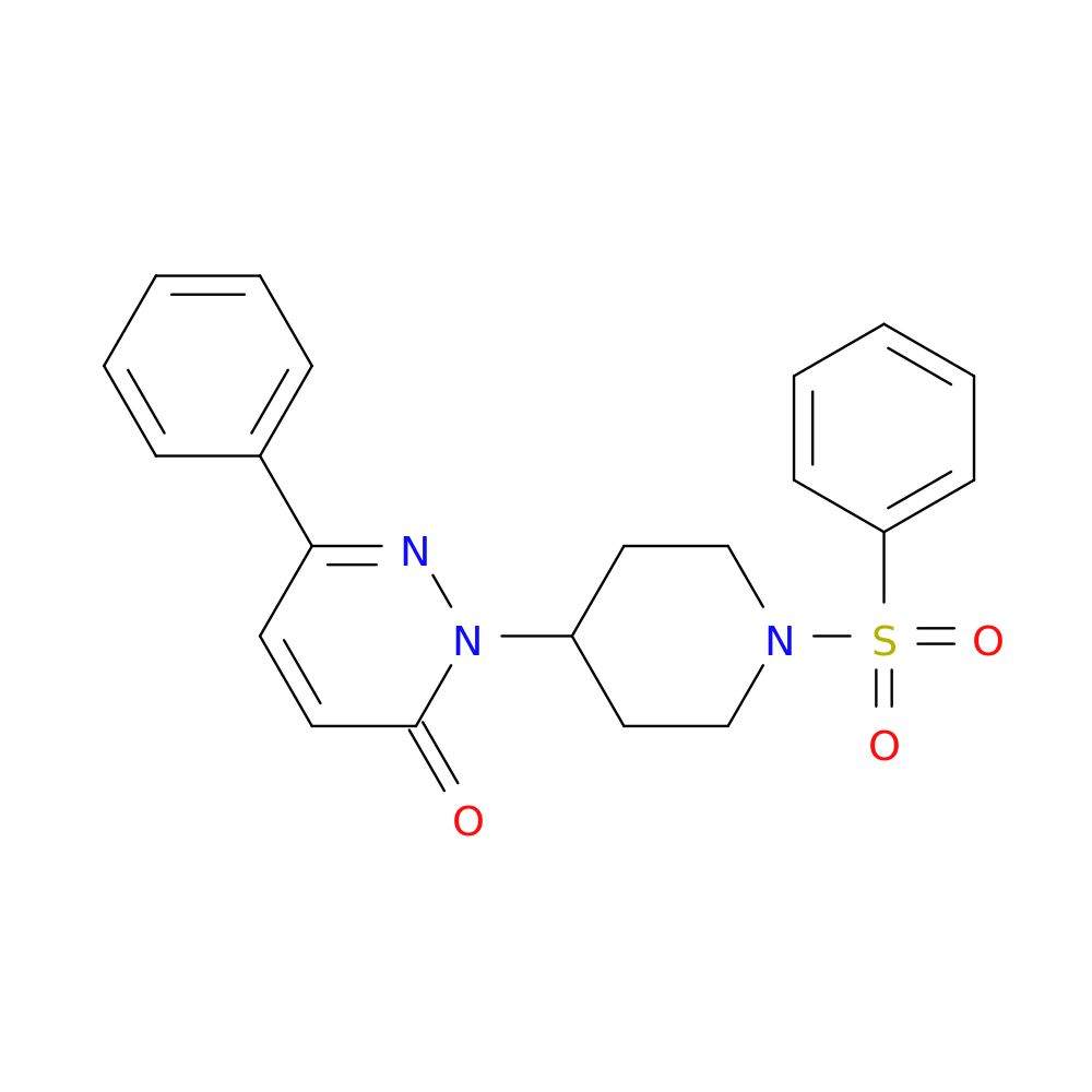 2-[1-(benzenesulfonyl)piperidin-4-yl]-6-phenyl-2,3-dihydropyridazin-3-one