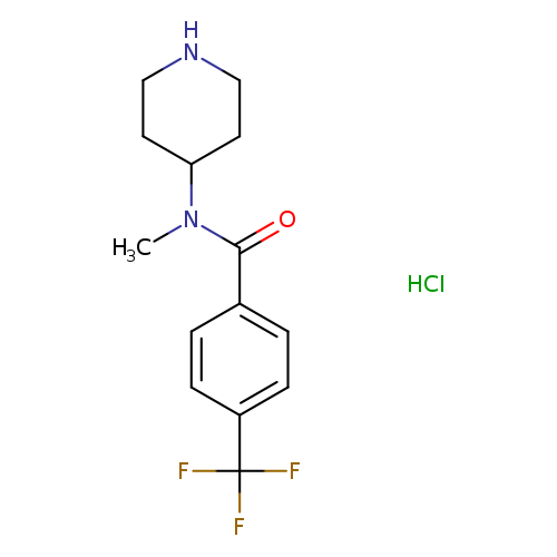 N-methyl-N-(piperidin-4-yl)-4-(trifluoromethyl)benzamide hydrochloride