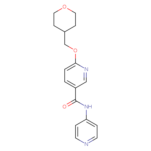6-[(oxan-4-yl)methoxy]-N-(pyridin-4-yl)pyridine-3-carboxamide