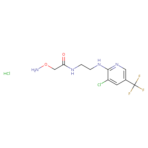 2-(Aminooxy)-N-(2-((3-chloro-5-(trifluoromethyl)pyridin-2-yl)amino)ethyl)acetamide hydrochloride