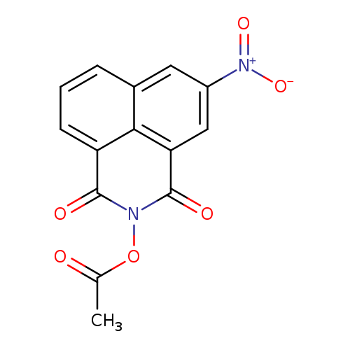 7-nitro-2,4-dioxo-3-azatricyclo[7.3.1.0^{5,13}]trideca-1(12),5,7,9(13),10-pentaen-3-yl acetate