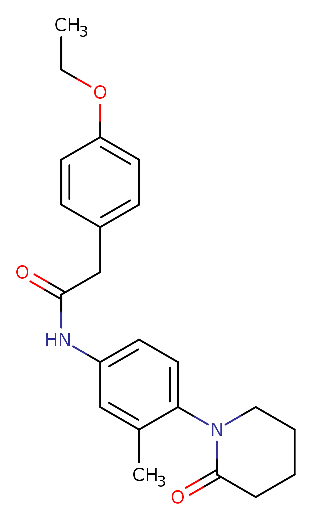 2-(4-ethoxyphenyl)-N-[3-methyl-4-(2-oxopiperidin-1-yl)phenyl]acetamide