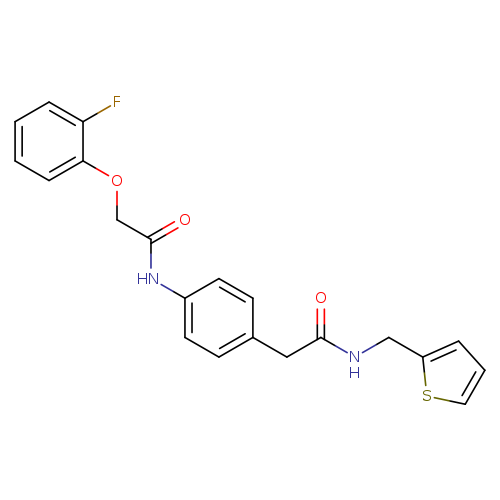 2-(2-fluorophenoxy)-N-[4-({[(thiophen-2-yl)methyl]carbamoyl}methyl)phenyl]acetamide