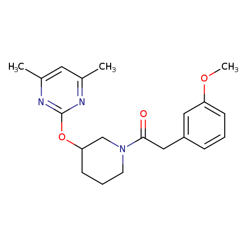 1-{3-[(4,6-dimethylpyrimidin-2-yl)oxy]piperidin-1-yl}-2-(3-methoxyphenyl)ethan-1-one