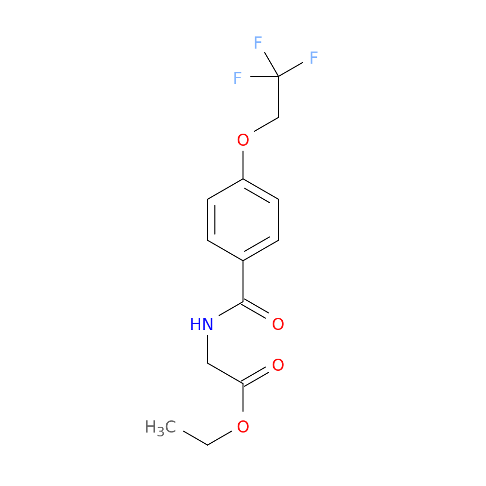 ethyl 2-{[4-(2,2,2-trifluoroethoxy)phenyl]formamido}acetate