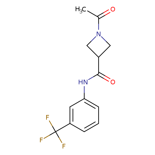 1-acetyl-N-[3-(trifluoromethyl)phenyl]azetidine-3-carboxamide