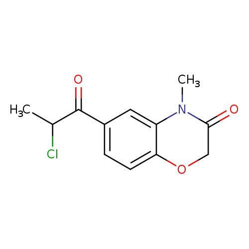 6-(2-chloropropanoyl)-4-methyl-3,4-dihydro-2H-1,4-benzoxazin-3-one