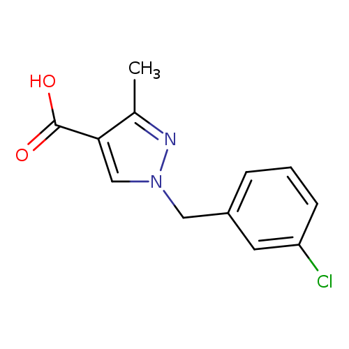 1-[(3-chlorophenyl)methyl]-3-methyl-1H-pyrazole-4-carboxylic acid