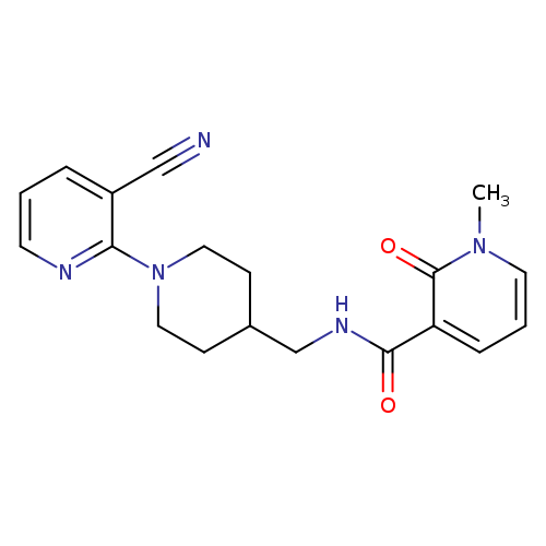 N-{[1-(3-cyanopyridin-2-yl)piperidin-4-yl]methyl}-1-methyl-2-oxo-1,2-dihydropyridine-3-carboxamide