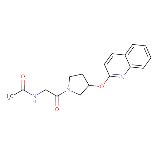 N-{2-oxo-2-[3-(quinolin-2-yloxy)pyrrolidin-1-yl]ethyl}acetamide