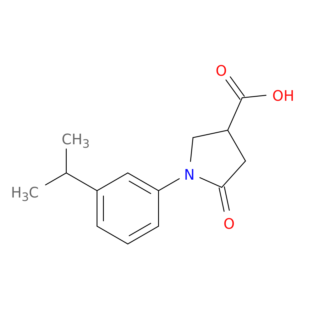 1-(3-Isopropylphenyl)-5-oxopyrrolidine-3-carboxylic acid