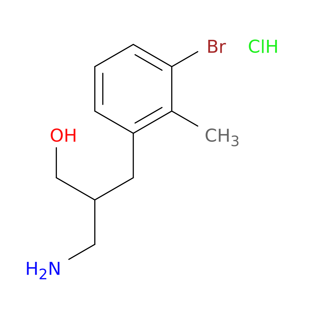 3-Amino-2-[(3-bromo-2-methylphenyl)methyl]propan-1-ol hydrochloride