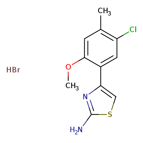 4-(5-Chloro-2-methoxy-4-methylphenyl)-1,3-thiazol-2-amine, HBr