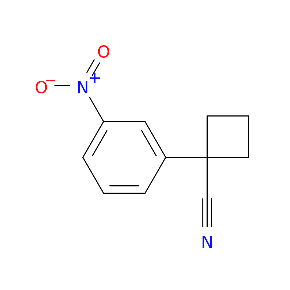 1-(3-nitrophenyl)cyclobutane-1-carbonitrile