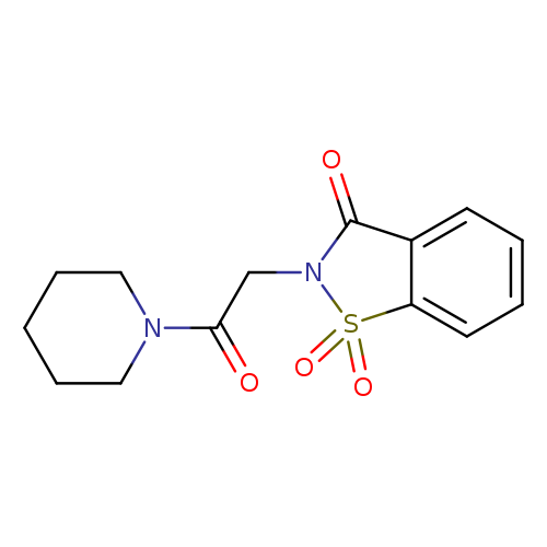 2-[2-oxo-2-(piperidin-1-yl)ethyl]-2,3-dihydro-1lambda6,2-benzothiazole-1,1,3-trione