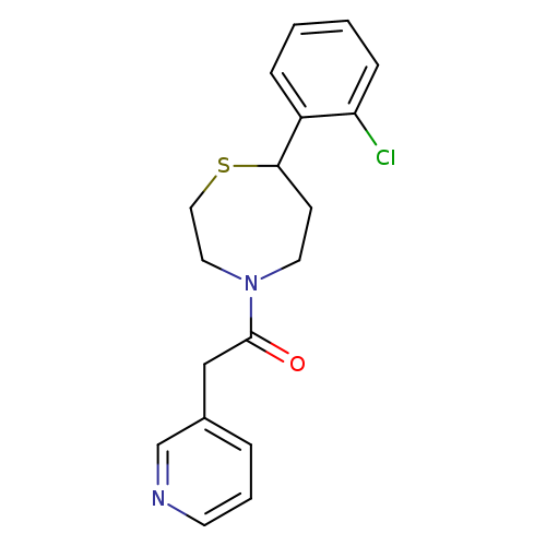 1-[7-(2-chlorophenyl)-1,4-thiazepan-4-yl]-2-(pyridin-3-yl)ethan-1-one