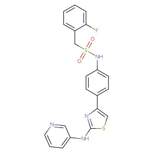 1-(2-fluorophenyl)-N-(4-{2-[(pyridin-3-yl)amino]-1,3-thiazol-4-yl}phenyl)methanesulfonamide