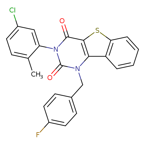5-(5-chloro-2-methylphenyl)-3-[(4-fluorophenyl)methyl]-8-thia-3,5-diazatricyclo[7.4.0.0^{2,7}]trideca-1(9),2(7),10,12-tetraene-4,6-dione