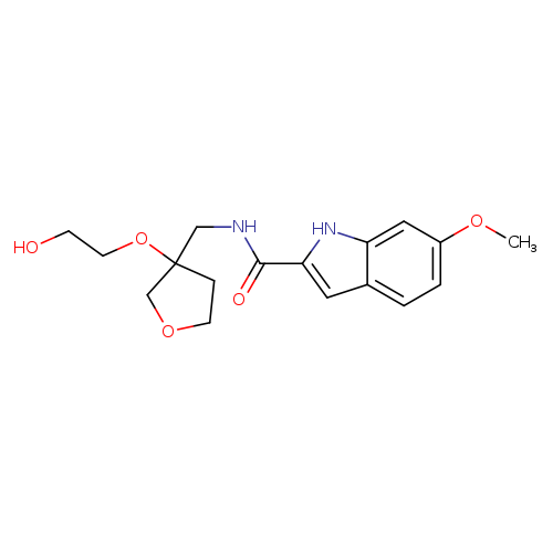N-{[3-(2-hydroxyethoxy)oxolan-3-yl]methyl}-6-methoxy-1H-indole-2-carboxamide
