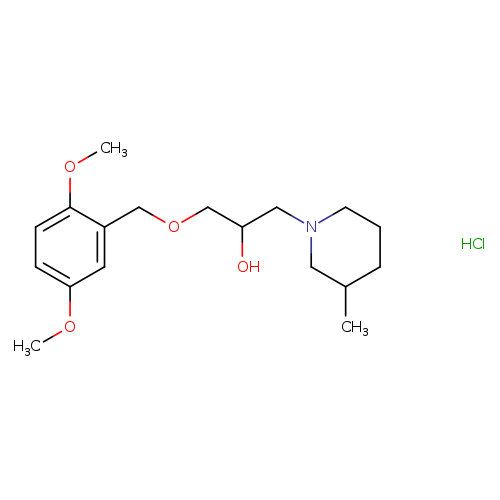 1-[(2,5-dimethoxyphenyl)methoxy]-3-(3-methylpiperidin-1-yl)propan-2-ol hydrochloride