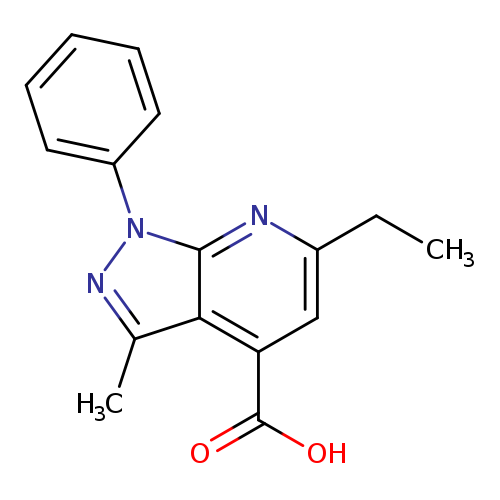 6-Ethyl-3-methyl-1-phenyl-1H-pyrazolo[3,4-b]pyridine-4-carboxylic acid