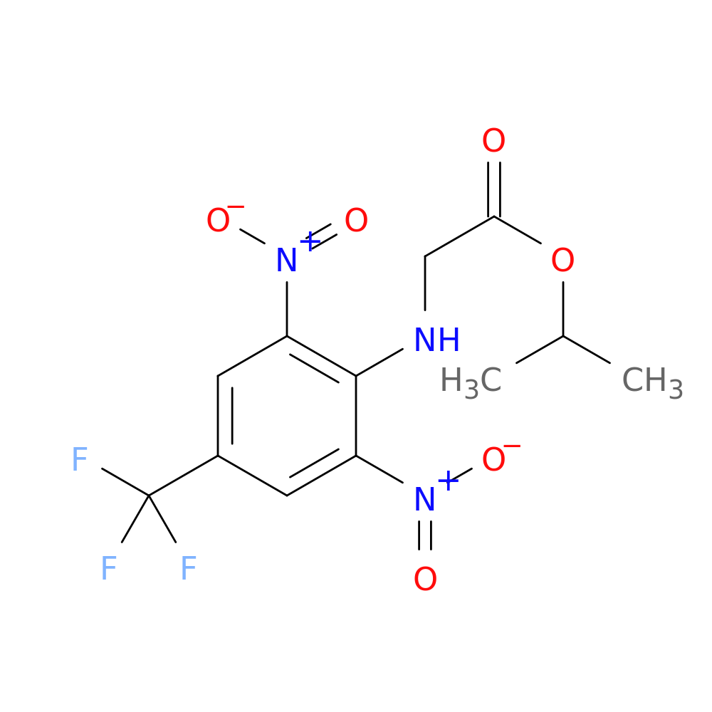 propan-2-yl 2-{[2,6-dinitro-4-(trifluoromethyl)phenyl]amino}acetate