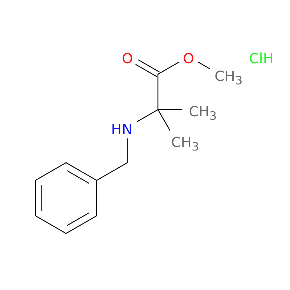 methyl 2-(benzylamino)-2-methylpropanoate hydrochloride
