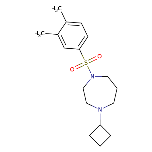 1-cyclobutyl-4-(3,4-dimethylbenzenesulfonyl)-1,4-diazepane