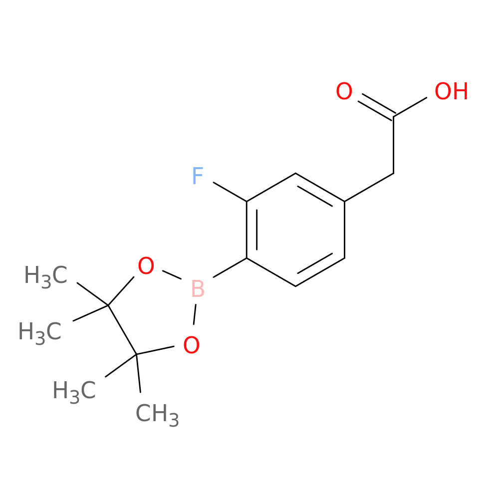 2-(3-Fluoro-4-(4,4,5,5-tetramethyl-1,3,2-dioxaborolan-2-yl)phenyl)acetic acid