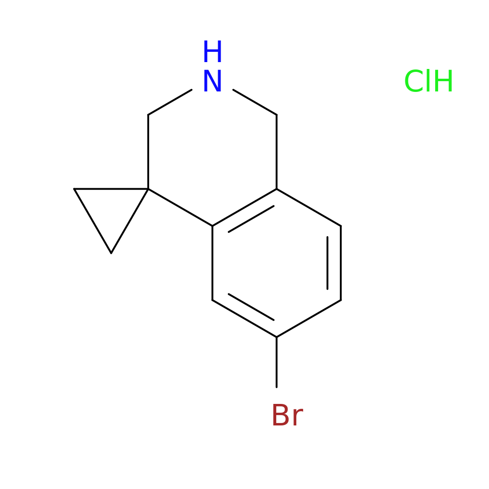 6'-bromo-2',3'-dihydro-1'H-spiro[cyclopropane-1,4'-isoquinoline] hydrochloride