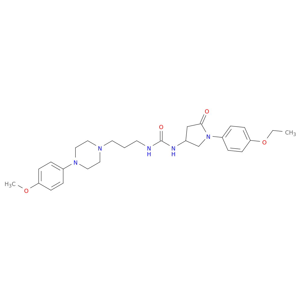 3-[1-(4-ethoxyphenyl)-5-oxopyrrolidin-3-yl]-1-{3-[4-(4-methoxyphenyl)piperazin-1-yl]propyl}urea