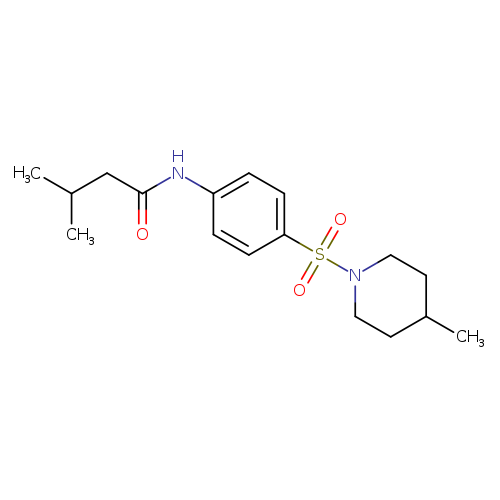 3-methyl-N-{4-[(4-methylpiperidin-1-yl)sulfonyl]phenyl}butanamide