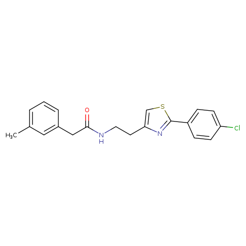 N-{2-[2-(4-chlorophenyl)-1,3-thiazol-4-yl]ethyl}-2-(3-methylphenyl)acetamide