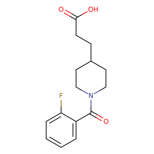 3-[1-(2-fluorobenzoyl)piperidin-4-yl]propanoic acid