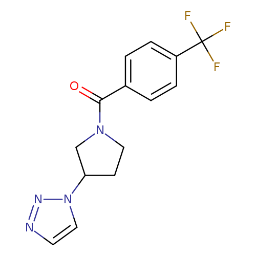 1-{1-[4-(trifluoromethyl)benzoyl]pyrrolidin-3-yl}-1H-1,2,3-triazole